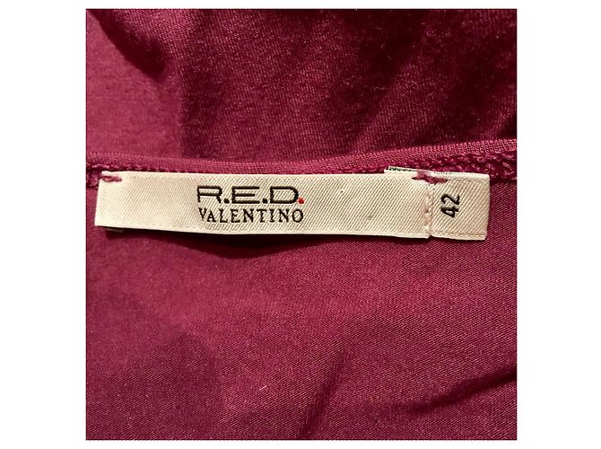 Red Valentino Kleid mit Rüschen an den Ärmeln, Roter Valentinstag Pink Lila - Ansicht 4