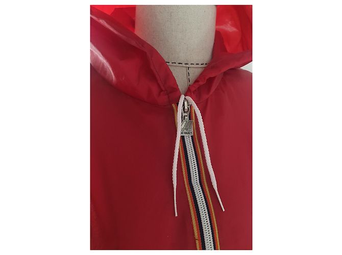 K-Way Red Rain Jacket Polyamide - view 4