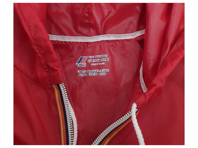 K-Way Red Rain Jacket Polyamide - view 6
