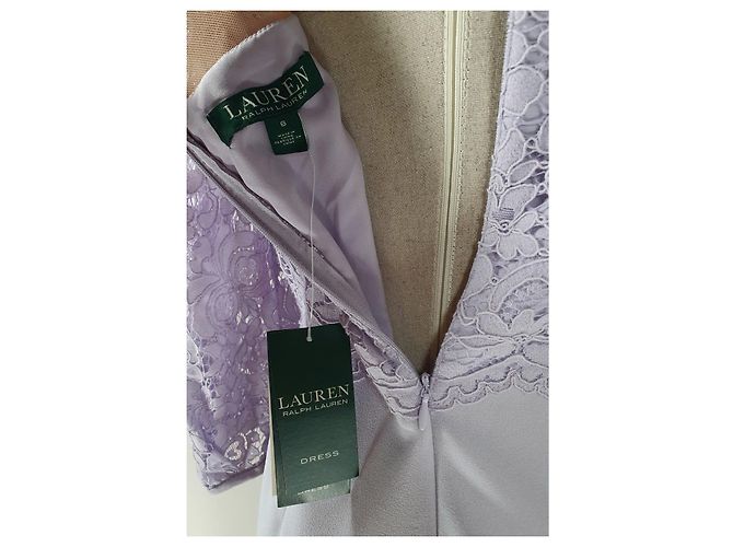 Vestido Ralph Lauren Morado de Algodón Púrpura - vista 6