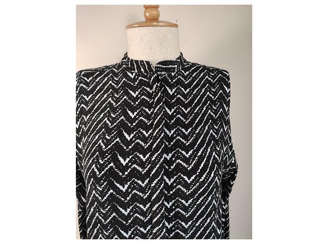 Noa Noa Kleid Schwarz Weiß Viscose - Ansicht 2