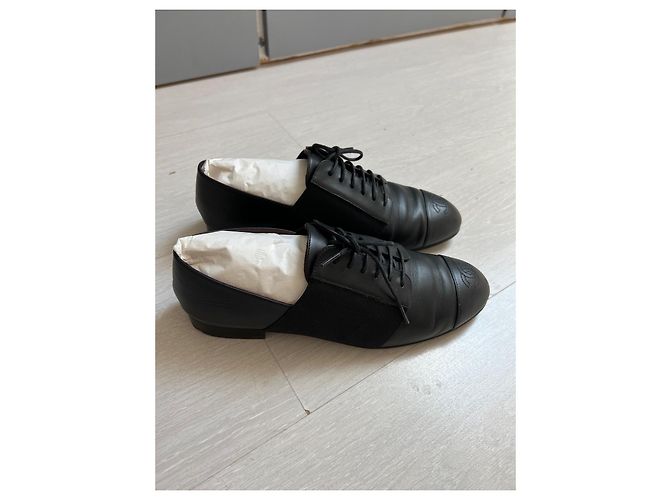 Cambon Chanel Schnürschuhe Schwarz - Ansicht 5
