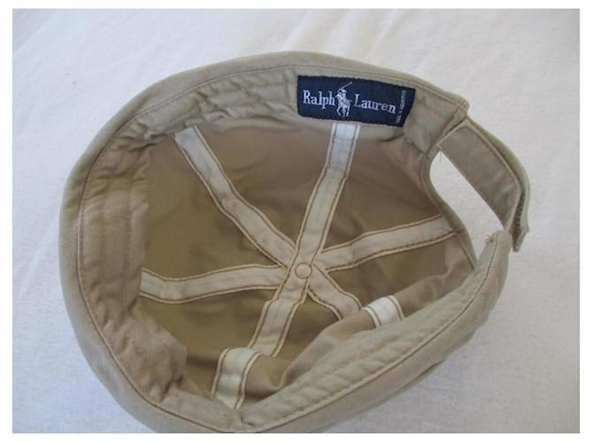 Ralph Lauren Cappello a secchiello in cotone beige. Misto. - vista 3