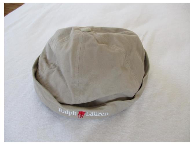 Ralph Lauren Cappello a secchiello in cotone beige. Misto. - vista 4