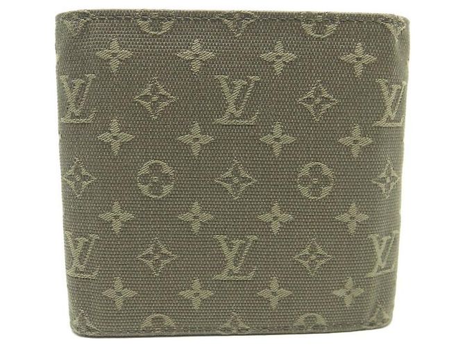 CARTERA LOUIS VUITTON MONOGRAM LONA MINI LINO M92440 MONEDA DE LA BILLETERA Caqui - vista 2