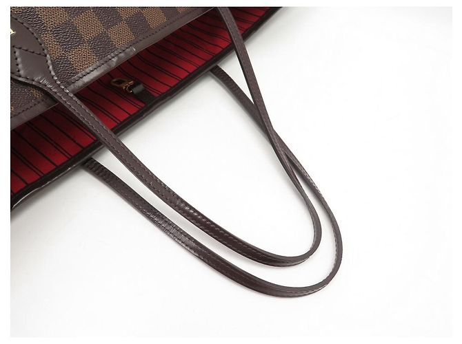 SAC A MAIN LOUIS VUITTON NEVERFULL GM N41357 DAMIER EBENE CABAS HAND BAG Marron - vue 4