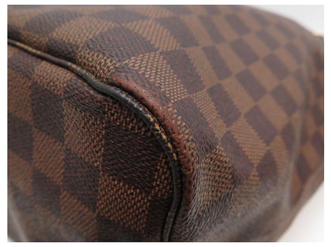 SAC A MAIN LOUIS VUITTON NEVERFULL GM N41357 DAMIER EBENE CABAS HAND BAG Marron - vue 5