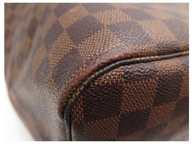 SAC A MAIN LOUIS VUITTON NEVERFULL GM N41357 DAMIER EBENE CABAS HAND BAG Marron - vue 6
