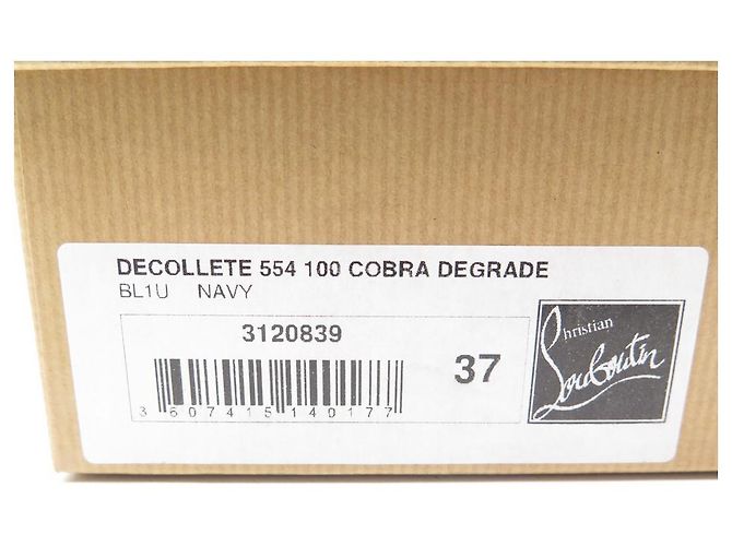 CHRISTIAN LOUBOUTIN SHOES DECOLLET PUMPS 37 PYTHON BOX SHOES - view 9