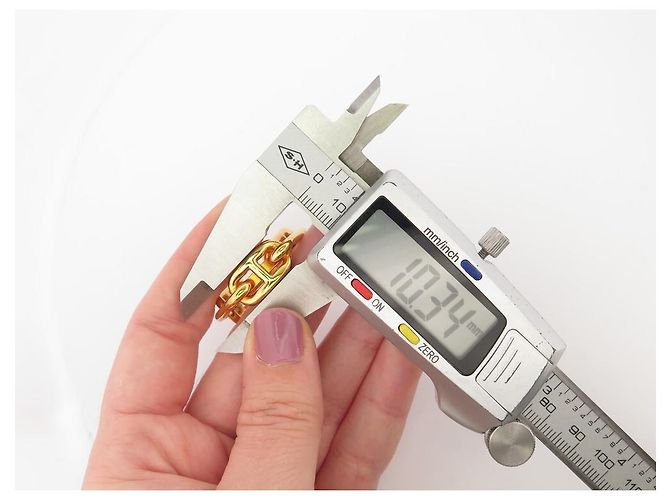 Ring Hermès HERMES REGATE ANELLO SCIARPA ANCORA A CATENA IN METALLO ORO ANELLO SCIARPA QUADRATO D'oro - vista 4