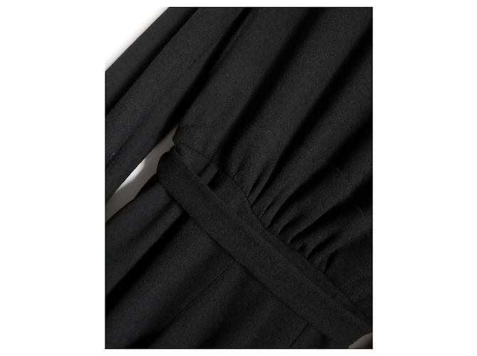 YVES SAINT LAURENT 2011 Macacão preto de perna larga - vista 2