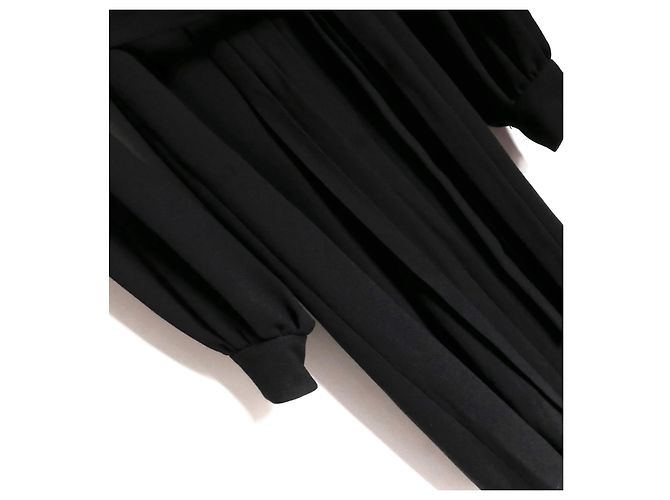 YVES SAINT LAURENT 2011 Macacão preto de perna larga - vista 3
