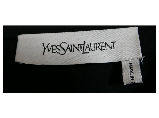 YVES SAINT LAURENT 2011 Macacão preto de perna larga - vista 8