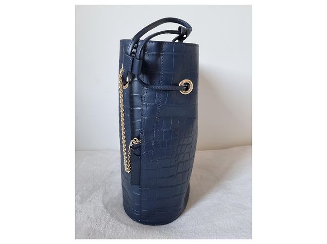 Bolsa Bucket Le Huit Lancel Marinho Grande - vista 4