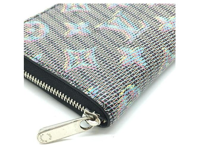 Louis Vuitton Pop Blue Limited Monogram Square Zip Around Card Wallet - vista 10