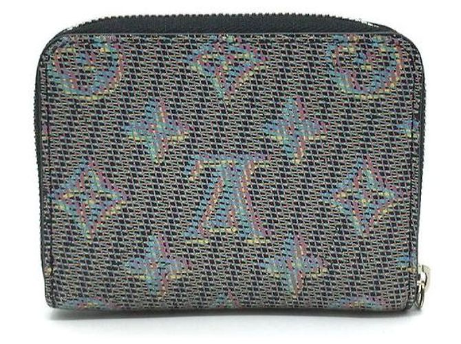 Louis Vuitton Pop Blue Limited Monogram Square Zip Around Card Wallet - vista 2