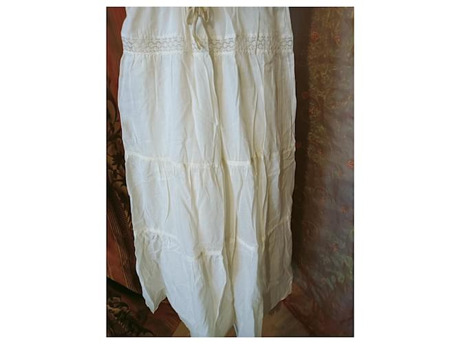 Vestido largo Sandro beige de algodón - vista 3