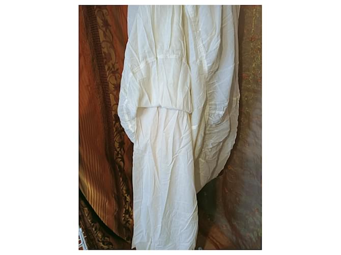 Vestido largo Sandro beige de algodón - vista 6
