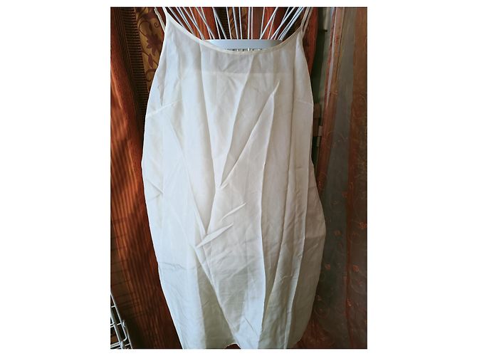 Maje langes Kleid aus Bio-Baumwolle beige - Ansicht 7