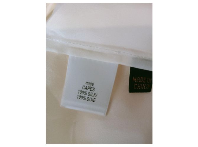 Maje langes Kleid aus Bio-Baumwolle beige - Ansicht 8