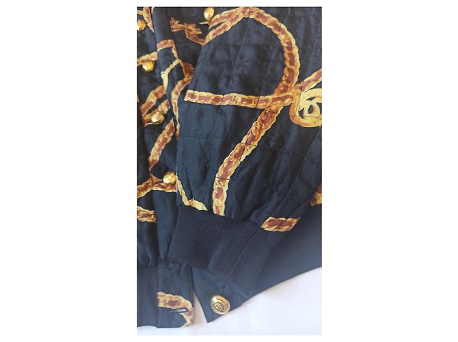 Autre Marque Chamarra bomber de seda estampada Multicolor - vista 5