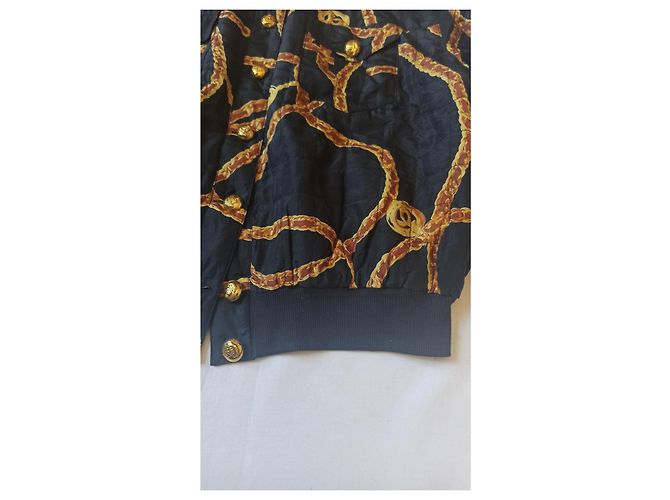 Autre Marque Chamarra bomber de seda estampada Multicolor - vista 6