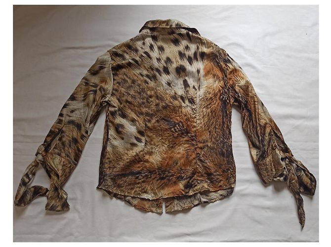 Camicia Just Cavalli Animalier Marrone Beige - vista 2