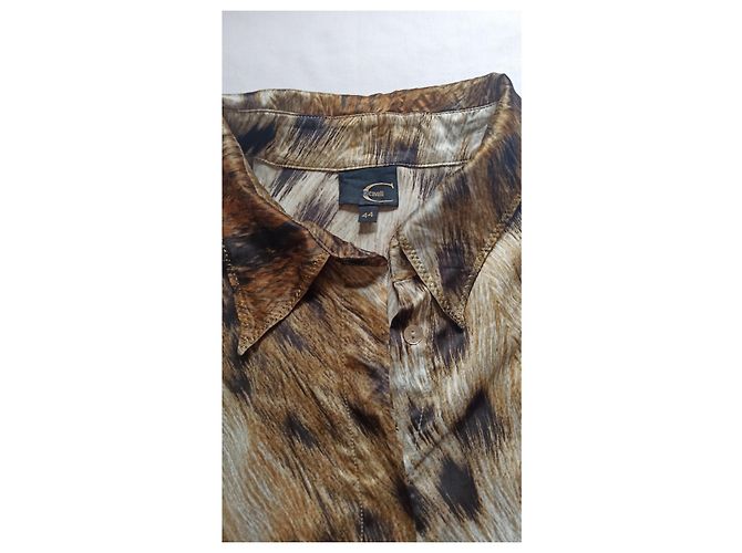 Camicia Just Cavalli Animalier Marrone Beige - vista 3