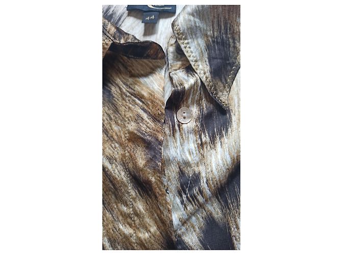 Camicia Just Cavalli Animalier Marrone Beige - vista 9