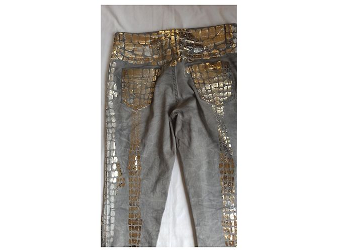 Pantalones vaqueros estampados Just Cavalli Gris - vista 4