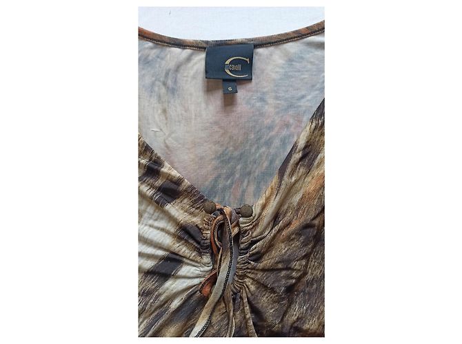 Top Just Cavalli con Estampado Animal y Mangas Hinchadas Multicolor - vista 6