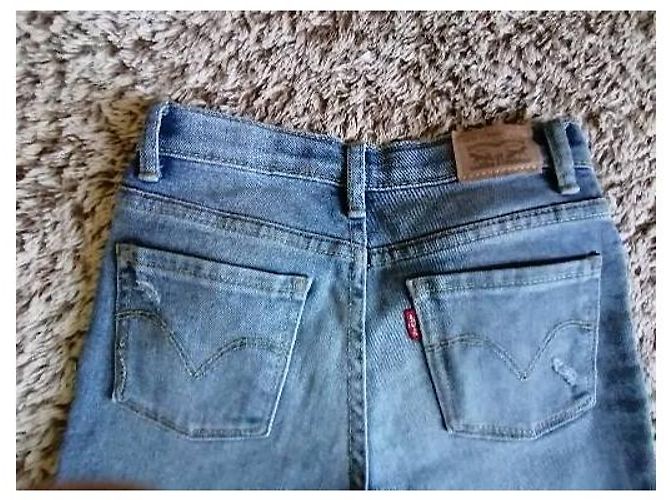 Levi's Skinny Jeans Blau Baumwolle Mädchen 8 Jahre - Ansicht 2