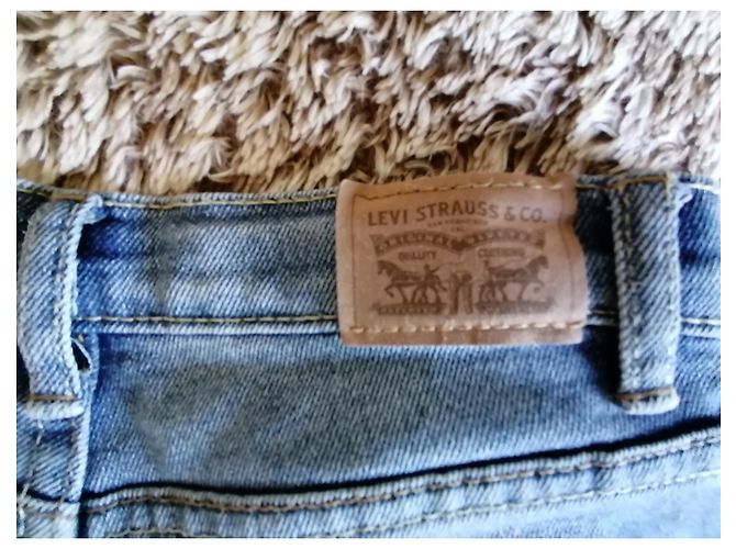 Levi's Skinny Jeans Blau Baumwolle Mädchen 8 Jahre - Ansicht 4