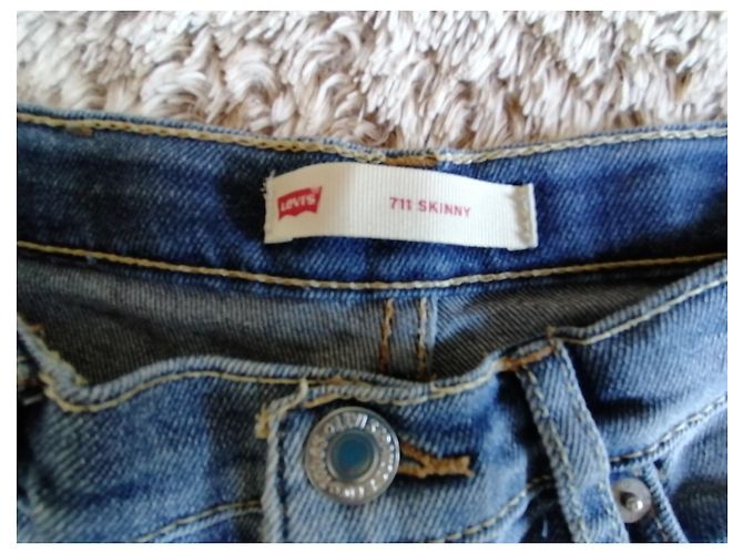 Levi's Skinny Jeans Blau Baumwolle Mädchen 8 Jahre - Ansicht 6