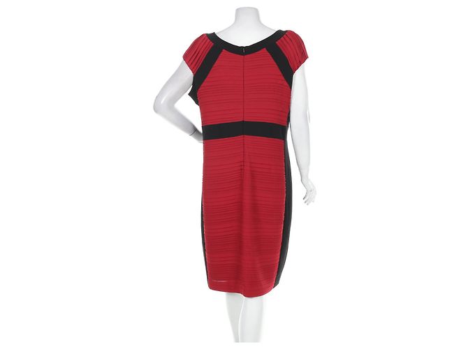 Joseph Ribkoff Kleid Rot Schwarz aus Polyester Größe 50 - Ansicht 2