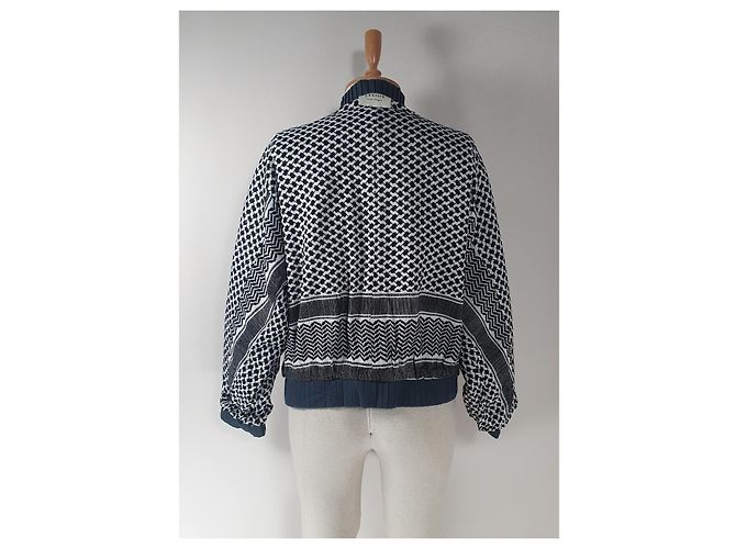 Giacca foderata Cecilie Copenhagen grigia in cotone Grigio - vista 3