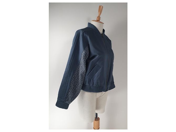 Giacca foderata Cecilie Copenhagen grigia in cotone Grigio - vista 6