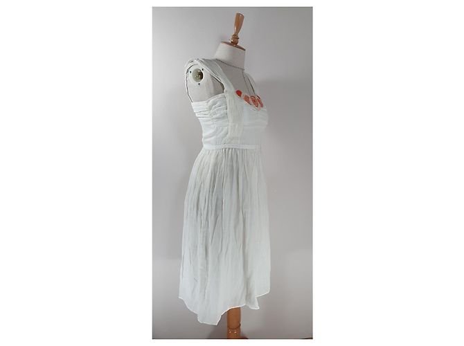 Vestido Vanessa Bruno Marfil Bordado Blanco - vista 3
