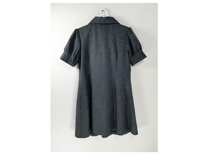 Marc Jacobs Wollkleid Grau - Ansicht 3