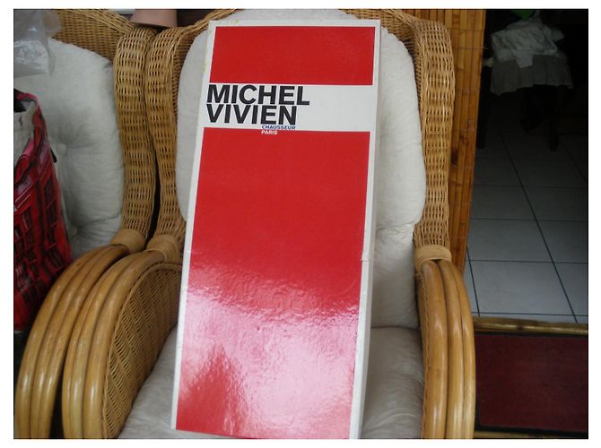 Botas Altas Michel Vivien de Gamuza Negra Negro - vista 10