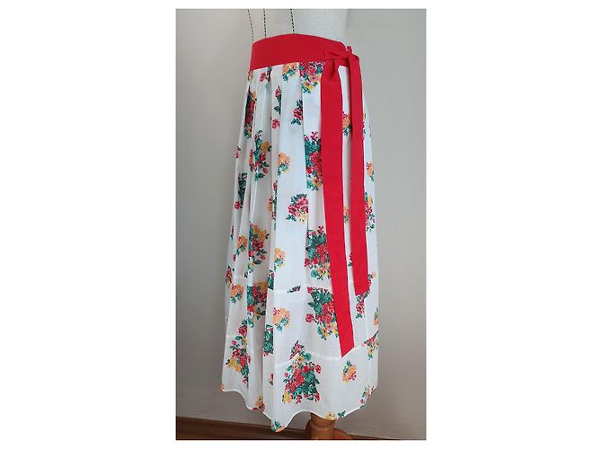 Falda de algodón con flores 120% LINO Multicolor - vista 3
