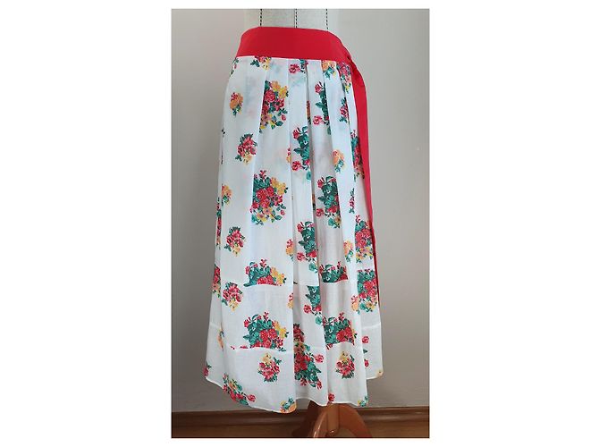 Falda de algodón con flores 120% LINO Multicolor - vista 4