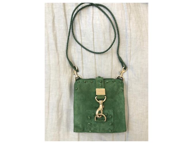 Borsa a tracolla Jimmy Choo in scamosciato verde - vista 2
