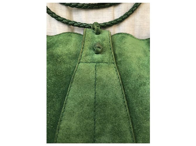 Borsa a tracolla Jimmy Choo in scamosciato verde - vista 3