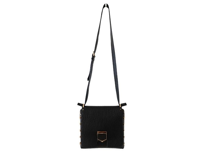 Jimmy Choo Lockett Leather Handbag Black - view 13