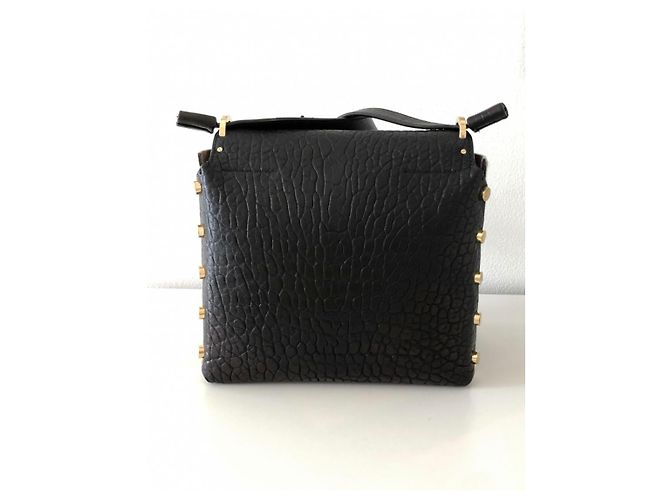 Jimmy Choo Lockett Leather Handbag Black - view 3