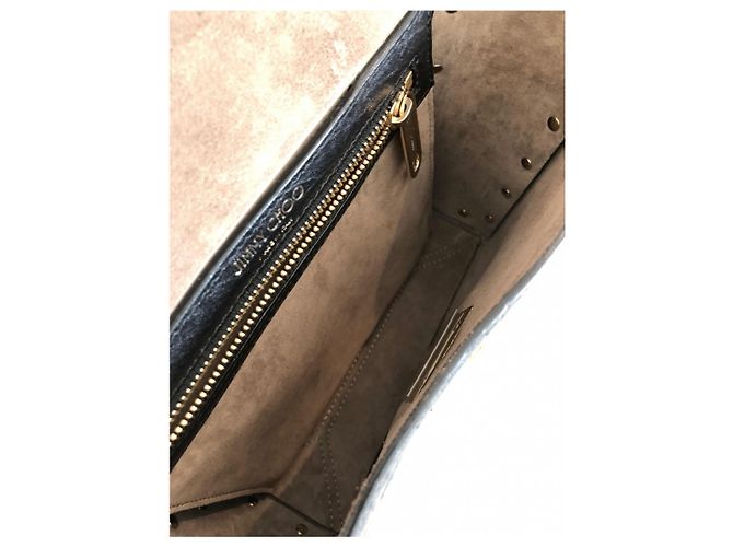 Jimmy Choo Lockett Leather Handbag Black - view 4