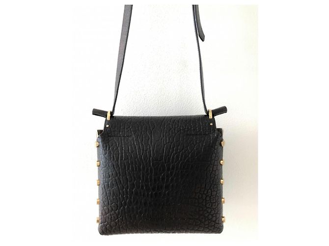 Jimmy Choo Lockett Leather Handbag Black - view 6
