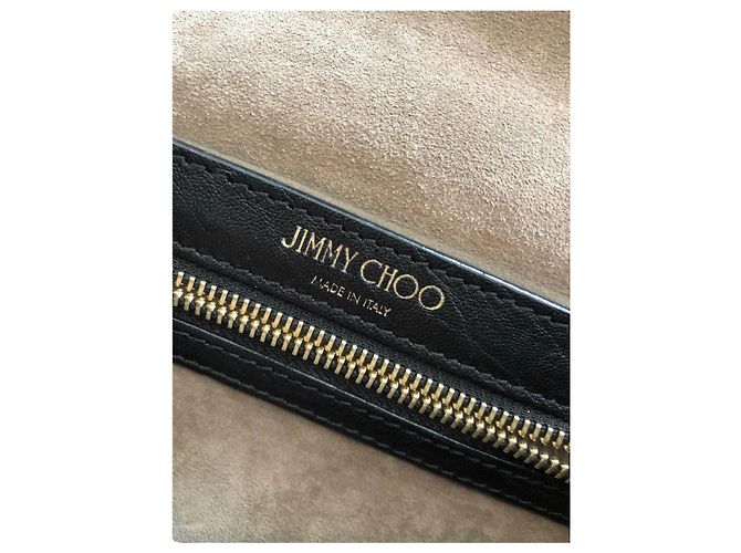 Jimmy Choo Lockett Leather Handbag Black - view 8