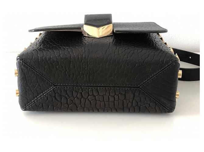 Jimmy Choo Lockett Leather Handbag Black - view 9